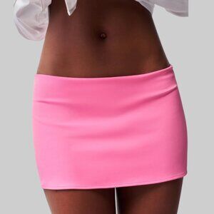 GUIZIO Hot Pink Micro Mini Stretch Skirt
